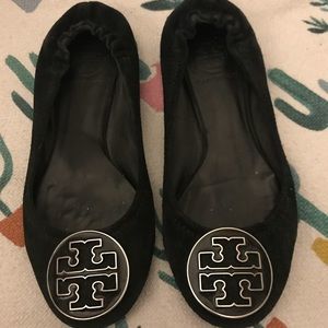 Tory Burch suede Reva flats